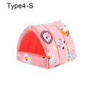 Lindo invierno conejo ardilla Mini jaula conejillo de indias nido Animal pequeño cama para dormir hámster casa estera cálida
