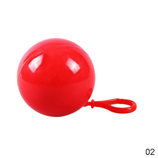 Praktischer tragbarer Regen-Poncho-Ball für Erwachsene, extra dicker, wasserdichter Notfall-Regenmantel, bunter Einweg-Poncho mit Haken