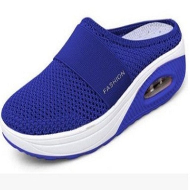 New Women Shoes Casual Increase Cushion Shoes Non-slip Platform Sneakers For Women Breathable Mesh Outdoor Walking Slippers