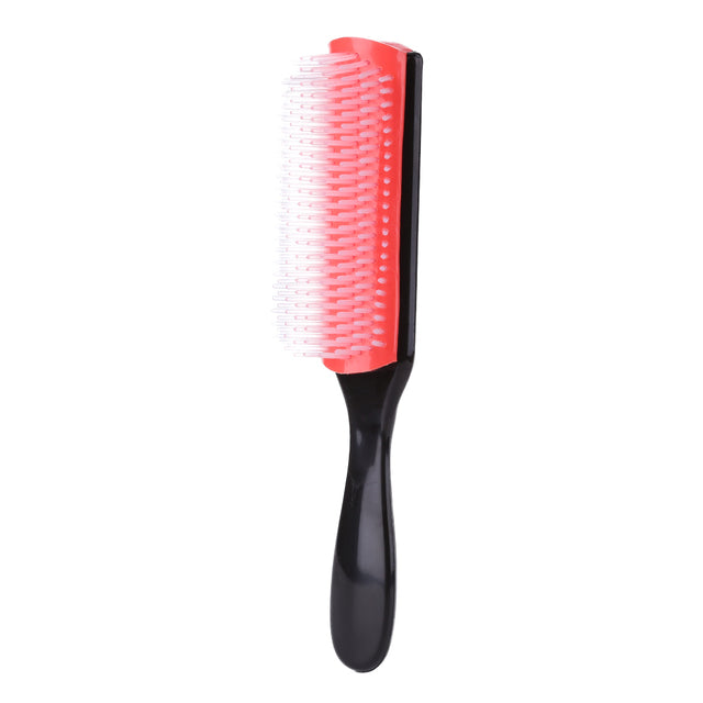 9-Rows Detangling Hair Brush Denman Detangler Hairbrush Scalp Massager Straight Curly Wet Hair Comb for Women Men Home Salon