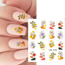 Anime Avocado Fruit Transfer Nail Stickers Charms Summer Water Sticker For Nails Sliders Character Image Tattoo Decal Decoration