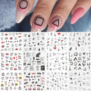 Anime Avocado Fruit Transfer Nail Stickers Charms Summer Water Sticker For Nails Sliders Character Image Tattoo Decal Decoration