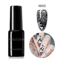 NICOLE DIARY 6ml Stamping Nail Polish Black White Nail Art Printing Varnish Stamp for Nails Hybrid Nail Polish Lacquers
