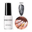 NICOLE DIARY 6ml Stamping Nail Polish Black White Nail Art Printing Varnish Stamp for Nails Hybrid Nail Polish Lacquers