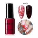 NICOLE DIARY 6ml Stamping Nail Polish Black White Nail Art Printing Varnish Stamp for Nails Hybrid Nail Polish Lacquers