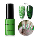 NICOLE DIARY 6ml Stamping Nail Polish Black White Nail Art Printing Varnish Stamp for Nails Hybrid Nail Polish Lacquers