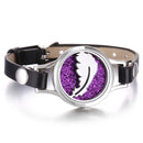 Nueva pulsera de aromaterapia Tree of Life, pulsera difusora de aceite esencial, medallón de Perfume, pulseras de cuero para mujer, pulseras