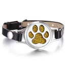 Nueva pulsera de aromaterapia Tree of Life, pulsera difusora de aceite esencial, medallón de Perfume, pulseras de cuero para mujer, pulseras