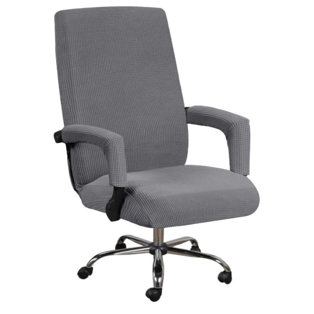 Modern Spandex Anti-dirty Computer Chair Cover Elastic Boss Office Chair Cover Easy Washable Removable or 2pcs Armrest Cover