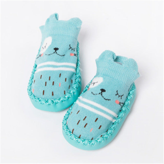 2022 Fashion Baby Socks With Rubber Soles Infant Sock Newborn Autumn Winter Children Floor Socks Shoes Anti Slip Soft Sole Sock