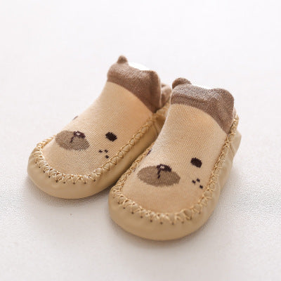 2022 Mode Baby Socken mit Gummisohlen Infant Socke Neugeborenen Herbst Winter Kinder Boden Socken Schuhe Anti Slip Soft Sole Socke
