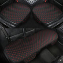 Funda de asiento de coche de lino, cojín de tela de lino delantero y trasero, alfombrilla protectora transpirable, alfombrilla Universal para Interior de coche, camión, SUV, furgoneta