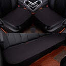Funda de asiento de coche de lino, cojín de tela de lino delantero y trasero, alfombrilla protectora transpirable, alfombrilla Universal para Interior de coche, camión, SUV, furgoneta