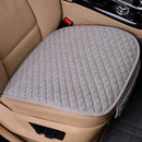Funda de asiento de coche de lino, cojín de tela de lino delantero y trasero, alfombrilla protectora transpirable, alfombrilla Universal para Interior de coche, camión, SUV, furgoneta