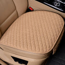 Funda de asiento de coche de lino, cojín de tela de lino delantero y trasero, alfombrilla protectora transpirable, alfombrilla Universal para Interior de coche, camión, SUV, furgoneta