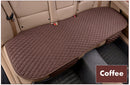Funda de asiento de coche de lino, cojín de tela de lino delantero y trasero, alfombrilla protectora transpirable, alfombrilla Universal para Interior de coche, camión, SUV, furgoneta