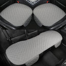 Funda de asiento de coche de lino, cojín de tela de lino delantero y trasero, alfombrilla protectora transpirable, alfombrilla Universal para Interior de coche, camión, SUV, furgoneta