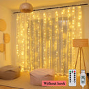 3m 100/200/300 LED Curtain String Light Garland Wedding Party Decorations Table Bachelorette Birthday Ramadan Festoon Background