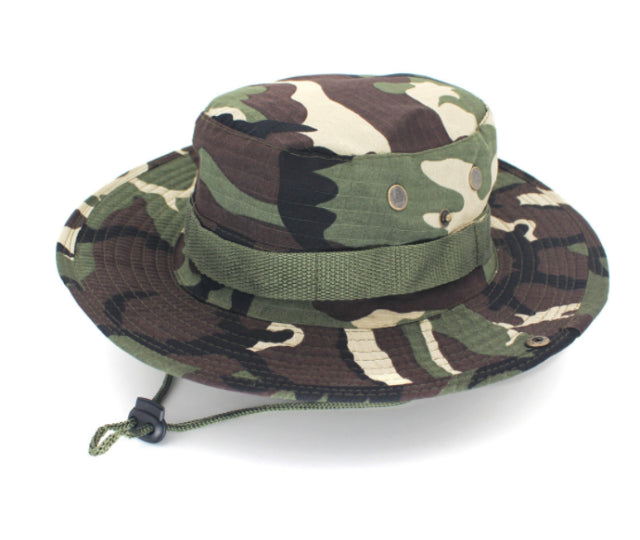 Camouflage Tactical Cap Military Boonie Bucket Hat Army Caps Camo Men Outdoor Sports Sun Bucket Cap Fishing Hiking Hunting Hats