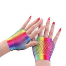 1 Paar Neue Mode Neon Fischnetz Fingerlose Lange Handschuhe Bein Arm Manschette Party Wear Kostüm für Frauen Sexy Schöne Armwärmer