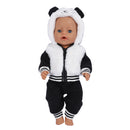 Cute Doll Outfit for 17 Inch 43cm Dolls New Baby Born Doll Clothes Accessories Reborn Doll Plush Jumpsuit Baby Birthday Gift