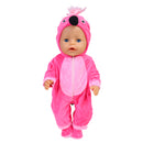 Cute Doll Outfit for 17 Inch 43cm Dolls New Baby Born Doll Clothes Accessories Reborn Doll Plush Jumpsuit Baby Birthday Gift