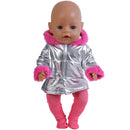 Cute Doll Outfit for 17 Inch 43cm Dolls New Baby Born Doll Clothes Accessories Reborn Doll Plush Jumpsuit Baby Birthday Gift