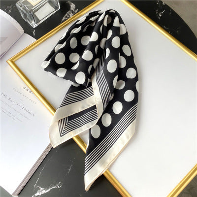 2022 Summer Luxury Brand Silk Scarf Square Women Shawls And Wraps Fashion Office Small Hair Neck Hijabs Foulard Scarves 70*70cm