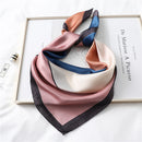 2022 Summer Luxury Brand Silk Scarf Square Women Shawls And Wraps Fashion Office Small Hair Neck Hijabs Foulard Scarves 70*70cm