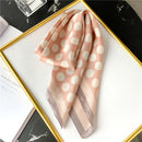 2022 Summer Luxury Brand Silk Scarf Square Women Shawls And Wraps Fashion Office Small Hair Neck Hijabs Foulard Scarves 70*70cm
