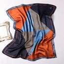 2022 Summer Luxury Brand Silk Scarf Square Women Shawls And Wraps Fashion Office Small Hair Neck Hijabs Foulard Scarves 70*70cm