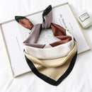 2022 Summer Luxury Brand Silk Scarf Square Women Shawls And Wraps Fashion Office Small Hair Neck Hijabs Foulard Scarves 70*70cm