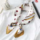 2022 Summer Luxury Brand Silk Scarf Square Women Shawls And Wraps Fashion Office Small Hair Neck Hijabs Foulard Scarves 70*70cm