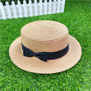 Hat For Women Panama Hat Summer Beach Hat Female Casual Lady Girls Flat Brim Straw Cap Girls Sun Hat Chapeu Feminino