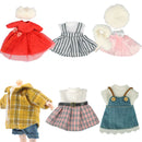 Ropa de muñeca Bjd de 6 pulgadas para muñecas, juguetes de 16cm, vestido de boda, ropa de temporada Primavera Verano Otoño Invierno, traje de pieles para niñas de 15cm