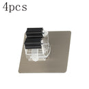 Ganchos multiusos, soporte para fregona montado en la pared, organizador de fregona, colgador de escoba, gancho para cocina, baño, impermeable, gancho de pared autoadhesivo