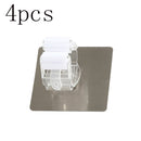 Ganchos multiusos, soporte para fregona montado en la pared, organizador de fregona, colgador de escoba, gancho para cocina, baño, impermeable, gancho de pared autoadhesivo