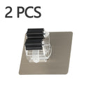 Ganchos multiusos, soporte para fregona montado en la pared, organizador de fregona, colgador de escoba, gancho para cocina, baño, impermeable, gancho de pared autoadhesivo