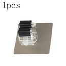 Ganchos multiusos, soporte para fregona montado en la pared, organizador de fregona, colgador de escoba, gancho para cocina, baño, impermeable, gancho de pared autoadhesivo