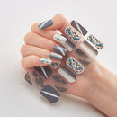 Four Sorts of Nail Stickers Fashion Nail Wraps Self Adhesive Manicure Decoracion Nail Strips Nail Sticker Set Nail Art