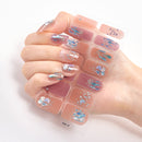 Four Sorts of Nail Stickers Fashion Nail Wraps Self Adhesive Manicure Decoracion Nail Strips Nail Sticker Set Nail Art