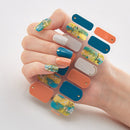Four Sorts of Nail Stickers Fashion Nail Wraps Self Adhesive Manicure Decoracion Nail Strips Nail Sticker Set Nail Art