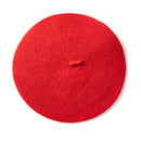 Boinas de lana para mujer, estilo de artista francés, gorro de invierno cálido, boina Retro lisa, Color sólido, gorras elegantes de otoño a juego para mujer