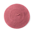 Boinas de lana para mujer, estilo de artista francés, gorro de invierno cálido, boina Retro lisa, Color sólido, gorras elegantes de otoño a juego para mujer