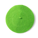 Boinas de lana para mujer, estilo de artista francés, gorro de invierno cálido, boina Retro lisa, Color sólido, gorras elegantes de otoño a juego para mujer