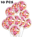 10/20 Globos de confeti de estrellas Confeti metálico Látex Globo transparente Baby Shower Fiesta de cumpleaños Bola de decoración de boda Globo