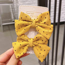 ¡Novedad de 2022! Accesorios para el cabello con lazo para niñas pequeñas, Clips rojos de red para niñas de verano, horquillas para bebés, pinzas para el cabello para niños, regalos