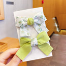 ¡Novedad de 2022! Accesorios para el cabello con lazo para niñas pequeñas, Clips rojos de red para niñas de verano, horquillas para bebés, pinzas para el cabello para niños, regalos