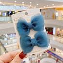 ¡Novedad de 2022! Accesorios para el cabello con lazo para niñas pequeñas, Clips rojos de red para niñas de verano, horquillas para bebés, pinzas para el cabello para niños, regalos