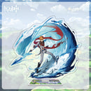 Genshin Impact Action Figures Acrylic Stand Model Genshin Raiden Shogun Kokomi DIY Desk Decor Standing Sign Collection Ornament